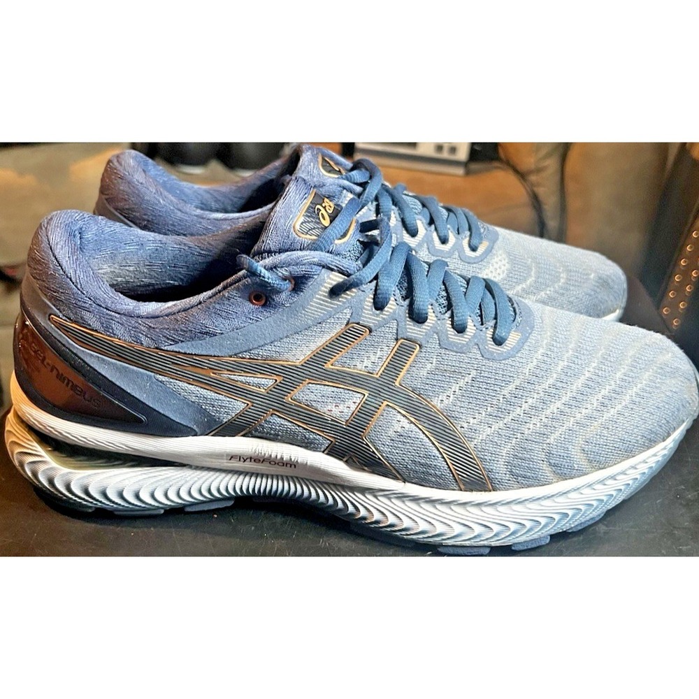 ASICS Gel-Nimbus 22 Running Shoes Glacier Graphite Grey Men's Size 8.5